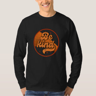 Oranje Uniteit Dag Anti Pesten Wees Aardig Retro V T-shirt