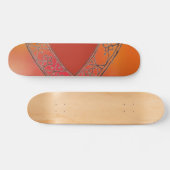 Oranje V Skateboard (Horizontaal)