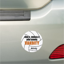 Oranje Varsity Volleybal Aangepaste Hoge School