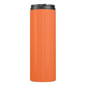 Oranje vaste kleuren verbranden thermosbeker (Achterkant)