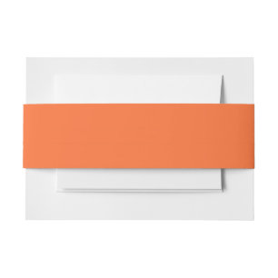 Oranje vaste kleuren verbranden uitnodigingen wikkel