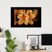 Oranje ventilator 2: Zwarte grens Poster (Thuiskantoor)