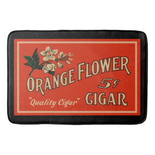Oranje ventilator badmat