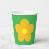 Oranje ventilator papieren bekers (Achterkant)