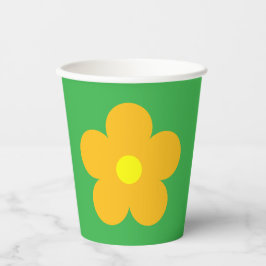 Oranje ventilator papieren bekers