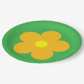 Oranje ventilator papieren bordje (Gekanteld)