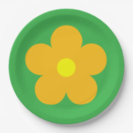 Oranje ventilator papieren bordje