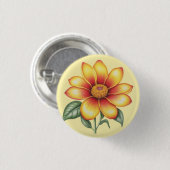 Oranje ventilator ronde button 3,2 cm (Voorkant /achterkant)