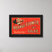 Oranje ventilator  signaaldoos canvas afdruk (Voorkant)