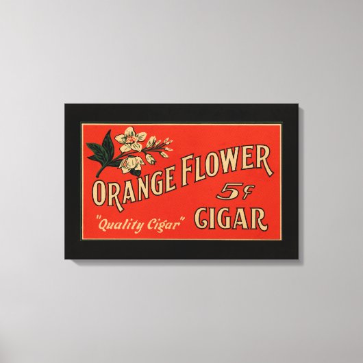 Oranje ventilator  signaaldoos canvas afdruk (Voorkant)