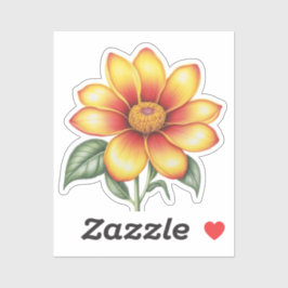 Oranje ventilator sticker