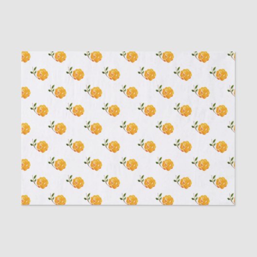 Oranje ventilatorpatroon tissuepapier (Voorkant)