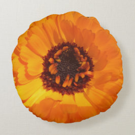 Oranje ventilatorpiloot rond kussen