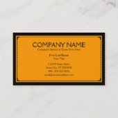 oranje verfijning visitekaartje (Achterkant)