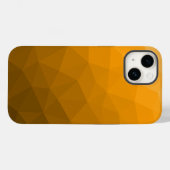 Oranje verloop geometrisch mesh patroon Case-Mate iPhone case (Achterkant (horizontaal))