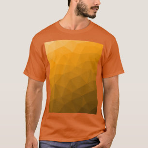 Oranje verloop geometrisch mesh patroon t-shirt