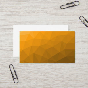 Oranje verloop geometrisch mesh patroon visitekaartje