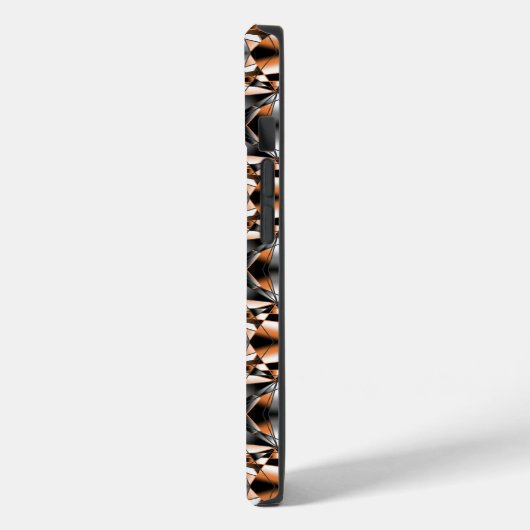 Oranje verloopkleur vulling mechanische tekening Case-Mate iPhone case (Achterkant / Links)