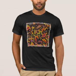 Oranje versteende dinosaurusbot t-shirt