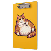Oranje vet kat meme pixel art klembord (Links)