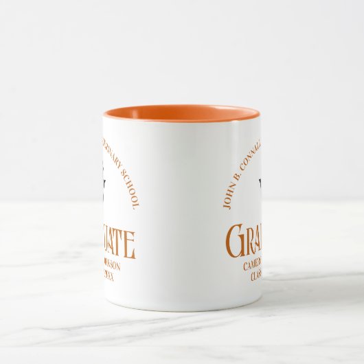 Oranje Veterinaire School Afstuderen Custom Mok (Midden)