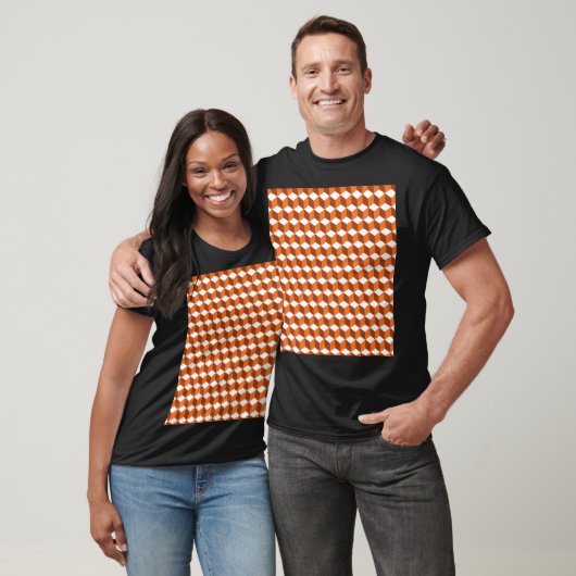 Oranje vierkant: Abstracte  achtergrond T-shirt (Unisex)