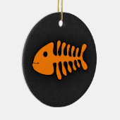 Oranje vis Botten Keramisch Ornament (Rechts)