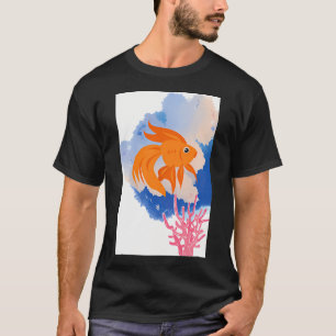 oranje vis t-shirt