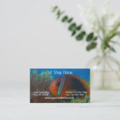 Oranje vis Visitekaartje (Staand voorkant)