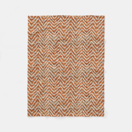  oranje visgraat fleece deken (Voorkant)