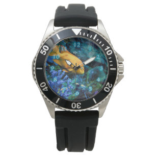 ORANJE VISSEN BLUE OCAN 2 HORLOGE