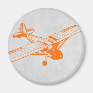 Oranje vlak magneet