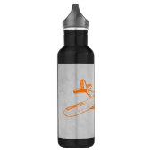 Oranje vlak waterfles  (Links)