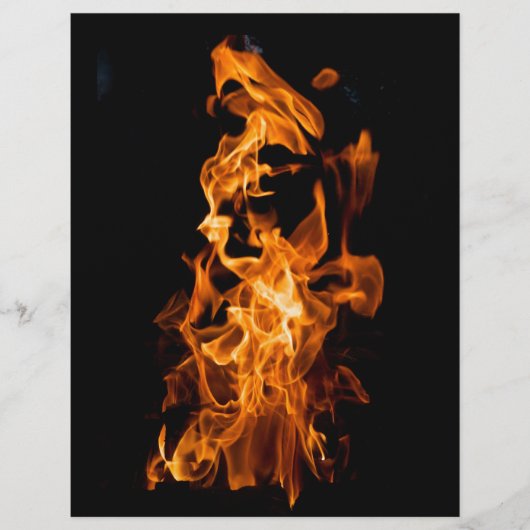 Oranje vlam flyer (Voorkant)