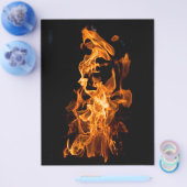 Oranje vlam flyer (Enkel)