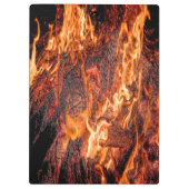 Oranje vlam klembord (Achterkant)