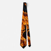 Oranje vlam stropdas (Voorkant)