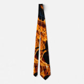 Oranje vlam stropdas (Achterkant)