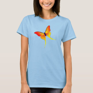 Oranje Vlamvlinder Damesdoorbraak T-shirt