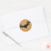 Oranje vleermuis Sticker (Envelop)