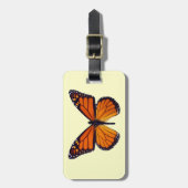 Oranje vlinder Bagagelabel (Voorkant verticaal)