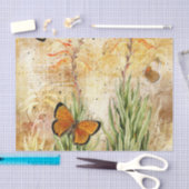  Oranje vlinder Tissuepapier (Craft)