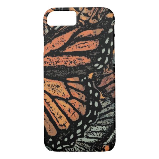Oranje vlinderfantasie abstracte kunst Case-Mate iPhone case (Achterkant)