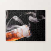 Oranje-vloeistoftestgas Legpuzzel (Horizontaal)