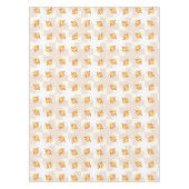 Oranje vogelpatroon tafelkleed (Voorkant)