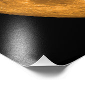 oranje volle maan foto afdruk (Hoek)