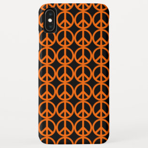 Oranje Vredesteken Patroon iPhone XS Max Hoesje