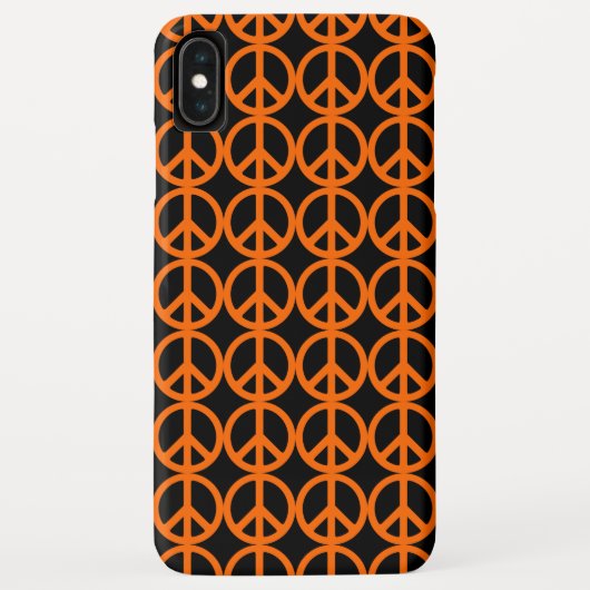 Oranje Vredesteken Patroon Case-Mate iPhone Case (Achterkant)
