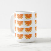 Oranje vruchtensap koffiemok (Voorkant links)