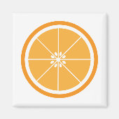 Oranje vruchtensap magneet (Voorkant)